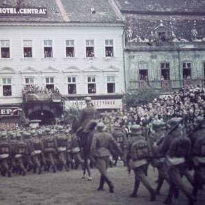Bevonulás Kolozsvárra- 1940 (Forrás: Fortepan)
